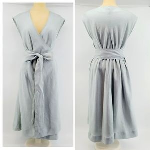 ANN MASHBURN Light Gray Midi Dress